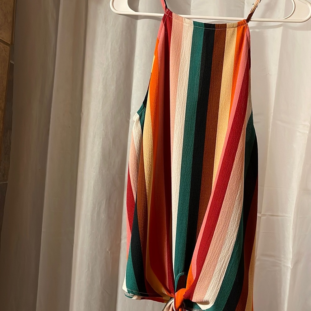 Staccato size medium striped top NWOT